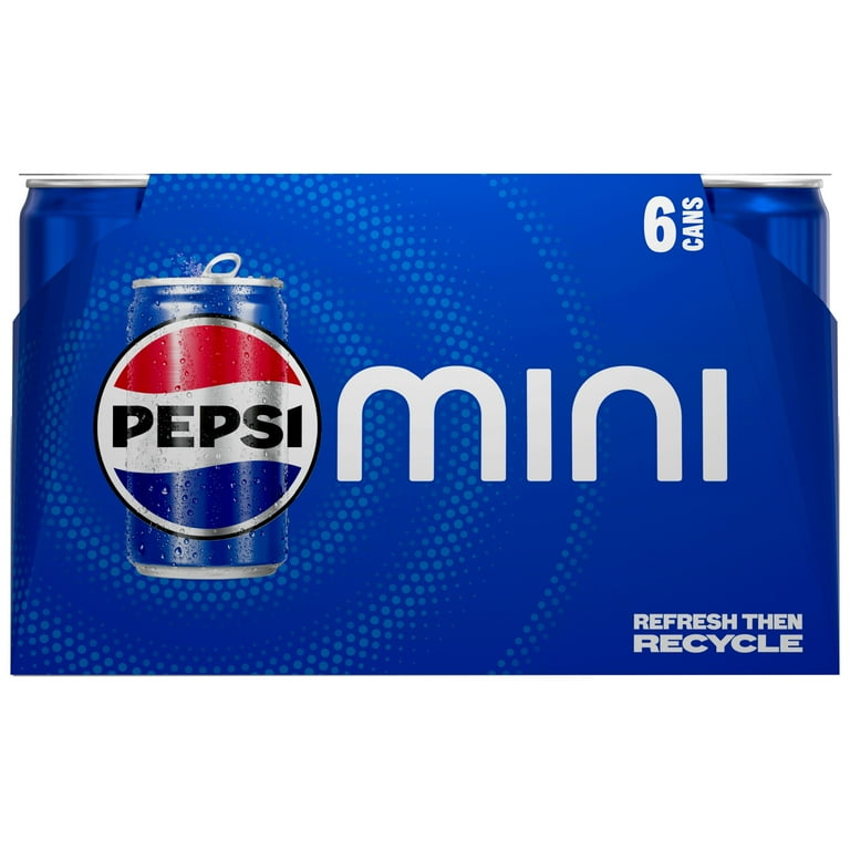 Pepsi Soda Pop Cola 7.5 fl oz 6 Pack, Paperboard, Allergens Not
