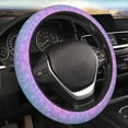 thumbnail image 4 of Kdxio Multicolor Glitter Print Elastic Stretch Steering Wheel Cover,Auto Steering Wheel Cover,15 Inch Anti-Slip,Warm in Winter and Cool in Summer,Fit Suvs,Vans Cars,Trucks, 4 of 7