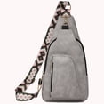 thumbnail image 5 of Bolso Bandolera Bolso bandolera Bolso Retro Casual Daypack Guitarra Ajustable Correa Cofre para Viajes Gris, 5 of 5