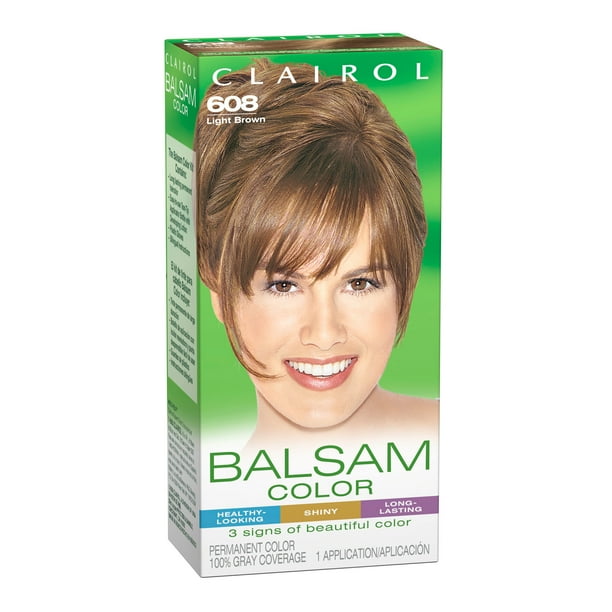 Clairol Balsam Color Hair Color, 608 Light Brown
