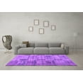 thumbnail image 3 of Ahgly Company Indoor Rectangle Abstract Purple Contemporary Area Rugs, 3' x 5', 3 of 4