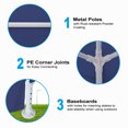 thumbnail image 4 of 10'x10' Heavy Duty Party Tent with 4 Removable Walls, UV Protection Gazebo, Outdoor Wedding Canopy with Transparent Windows, Blue Shade Shelter for Events and Camping, 4 of 7