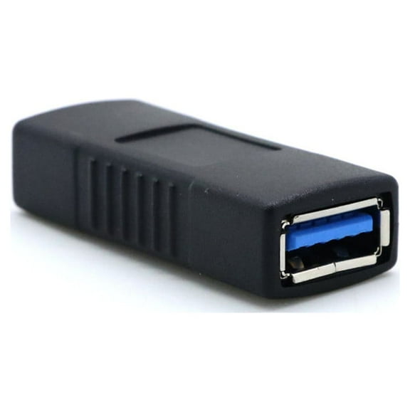 USB 3.0 Type A Female to Female Adapter - Coupler Connector, Backward Compatible, 5 Gbps Speed
