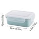 thumbnail image 3 of Refrigerador de plástico de almacenamiento Crisper Snack Tarro de almacenamiento de cereales Tarro de cocina hermético almuerzo de almacenamiento de alimentos, 3 of 3