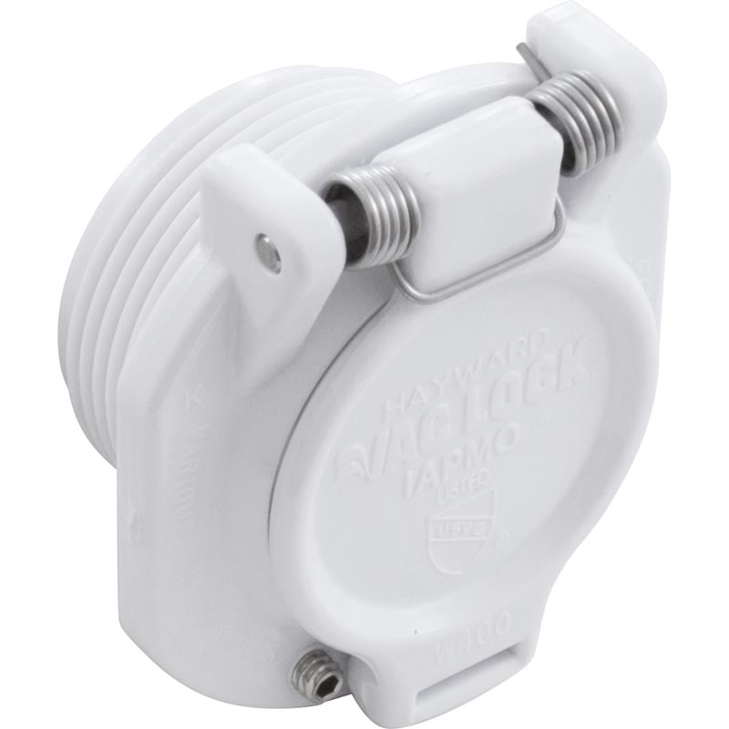 Vac Lock Safety Wall Fitting, Hywd Nav Pool Vac, 1-1 2"mpt, Wht by Hayward Pool Products