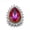 02, variant on 5X Water Drop Crystal Chunk Charm Snap Button Fit 18mm Drill Snap Jewelry Gift-01