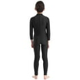 thumbnail image 3 of Fldy Kids Girls Long Sleeve Ballet Dance Outfit Yoga Unitard Leotard Bodysuit Gymnastic Jumpsuit Black XXL, 3 of 7