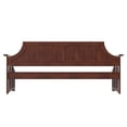 thumbnail image 3 of Pemberly Row Mid-Century Solid Wood Twin Daybed with Curved Backboard in Walnut, 3 of 12
