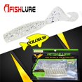 thumbnail image 3 of Sonducket 12 unids/set señuelo de pesca 45mm 1,2g trucha Crankbait larva Artificial Panfish Crappie trucha Crankbait cebo suave pesca señuelo Pescar Plata transparente, 3 of 3
