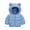 Light Blue, variant on TAIAOJING Girls Winter Long Sleeve Zip Puffer Jacket Toddler Boys Winter Windproof Cartoon Panda Prints Bear Ears Hooded Kids Warm Outerwear Coat 2-3 Years
