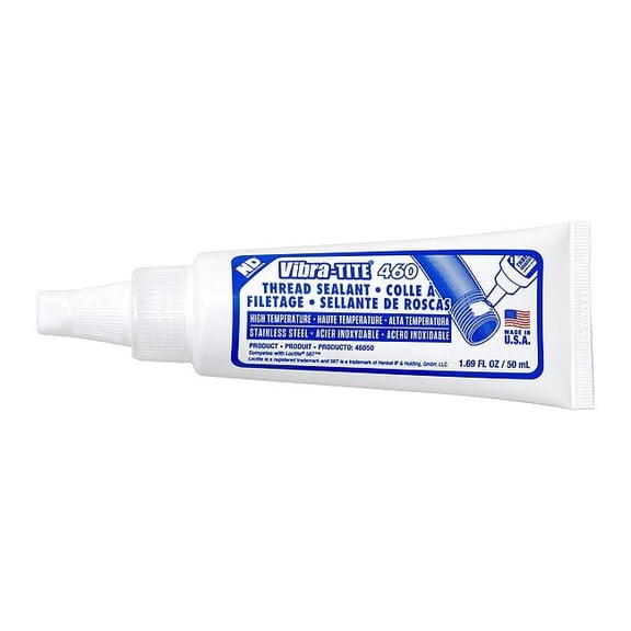 Vibra-Tite Pipe Thread Sealant, 460, White, Paste, 1.7 fl oz, Tube 46050