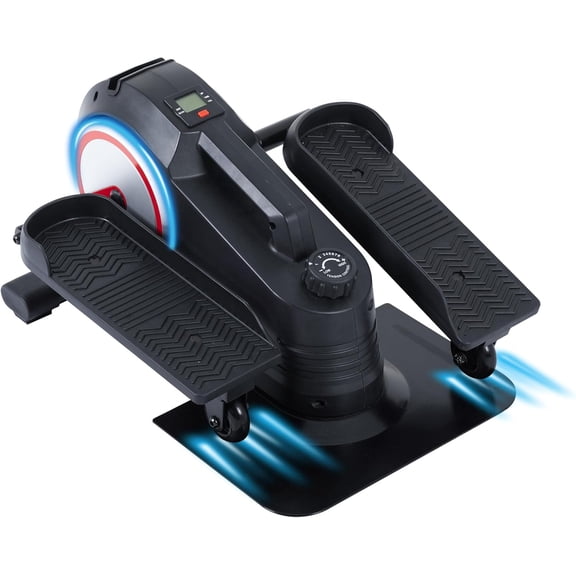 Under Desk Elliptical Machine, Ellipse Leg Exerciser with Adjustable Speeds Quiet & Portable, Seating & Standing Use Pedal Exerciser, Ellipse Leg Trainer While Sitting for Seniors for Home, Office