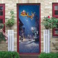 thumbnail image 3 of 2 unids/set Navidad Santa trineo decoración refrigerador puerta pegatina decoración del hogar, 3 of 5