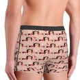 thumbnail image 3 of Uemuo Dachshund Couple Pattern Men's Boxer Briefs,Trunk Anti-Chafing,Comfortable, Durable, and Stylish Underwear-Small, 3 of 9