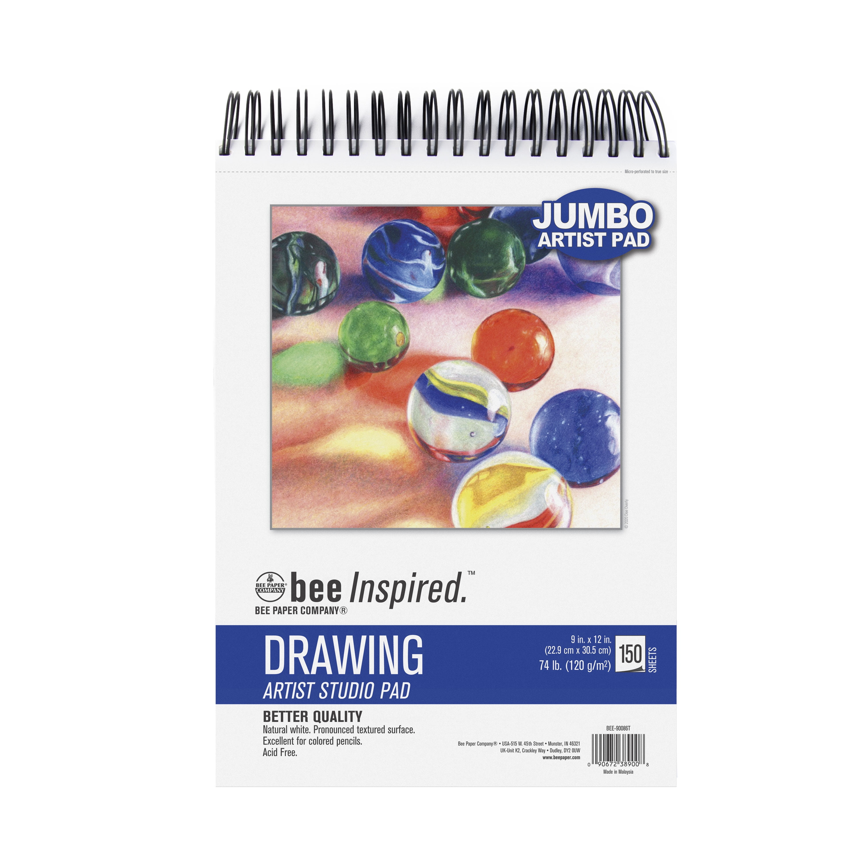 100 Sheets 70 lb 9 x 12 Inches Strathmore 300 Series Drawing Paper 