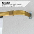 thumbnail image 2 of Yafa Home Fashion Heavy Duty Single Standard Adjustable Curtain Rod Hardware Included, 2 of 6