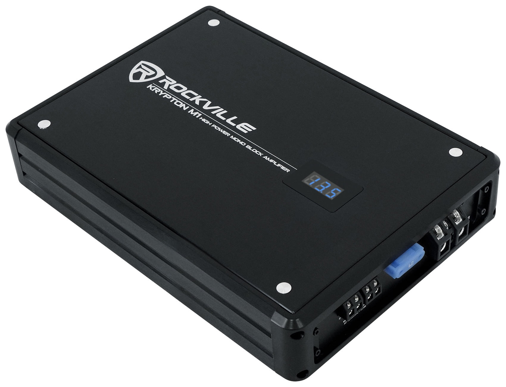 Rockville Krypton-M1 2000w Peak/500w RMS Mono 1 Ohm Car Amplifier Amp+Remote