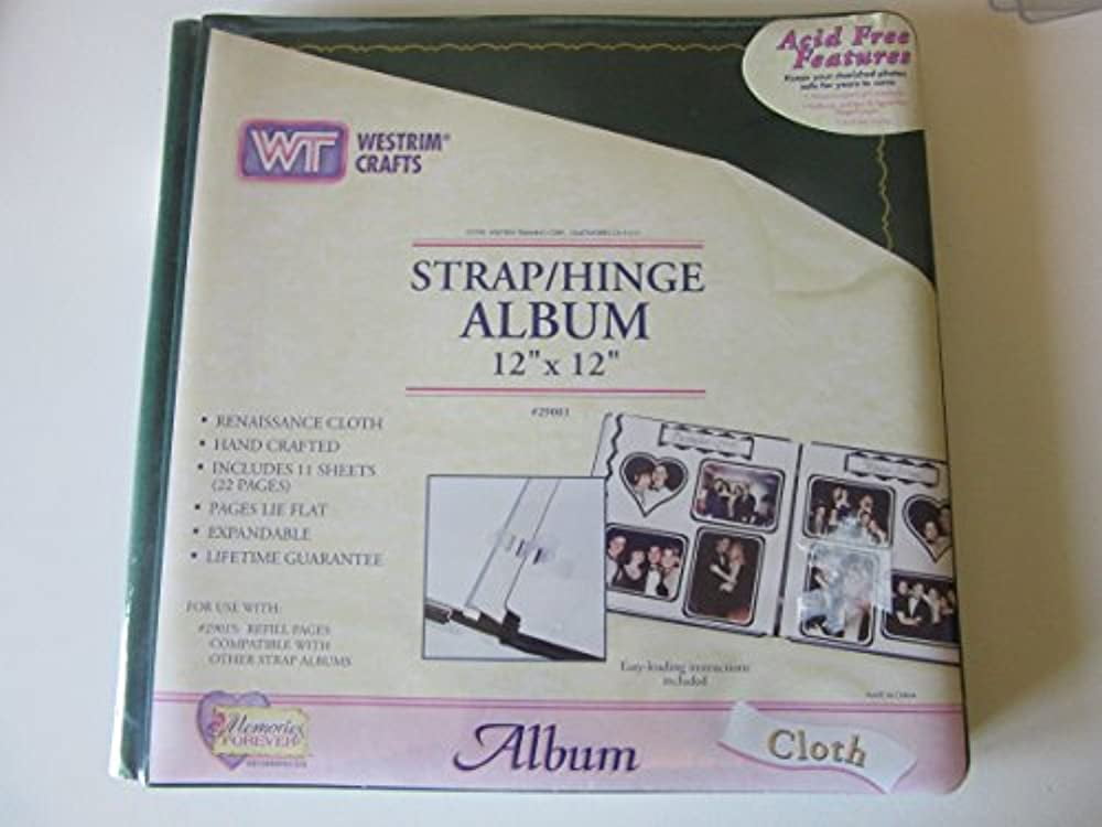 Renaissance Cloth Strap Hinge 12x12 Hunter Green