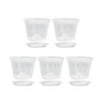 thumbnail image 1 of Macetas para orquídeas con agujeros, maceta para flores, maceta de jardinería, maceta transparente con agujeros, para cocina, jardín y dormitorio Con platillo 7 pulgadas, 1 of 8