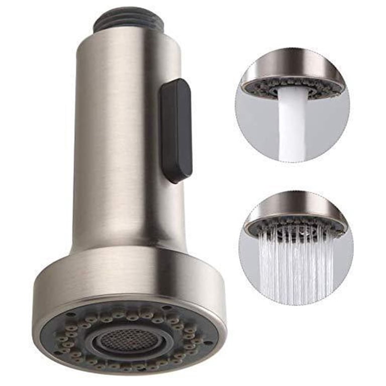 360° Rotatable Kitchen Faucet Sprayer Head - 3 Mode Anti-Splash, Water Saving, Silver