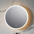 thumbnail image 3 of Blossom Regulus 32" LED Medicine Cabinet| Left Hinge | Bathroom Lighted Round Mirror Storage| Defog, 3 of 7