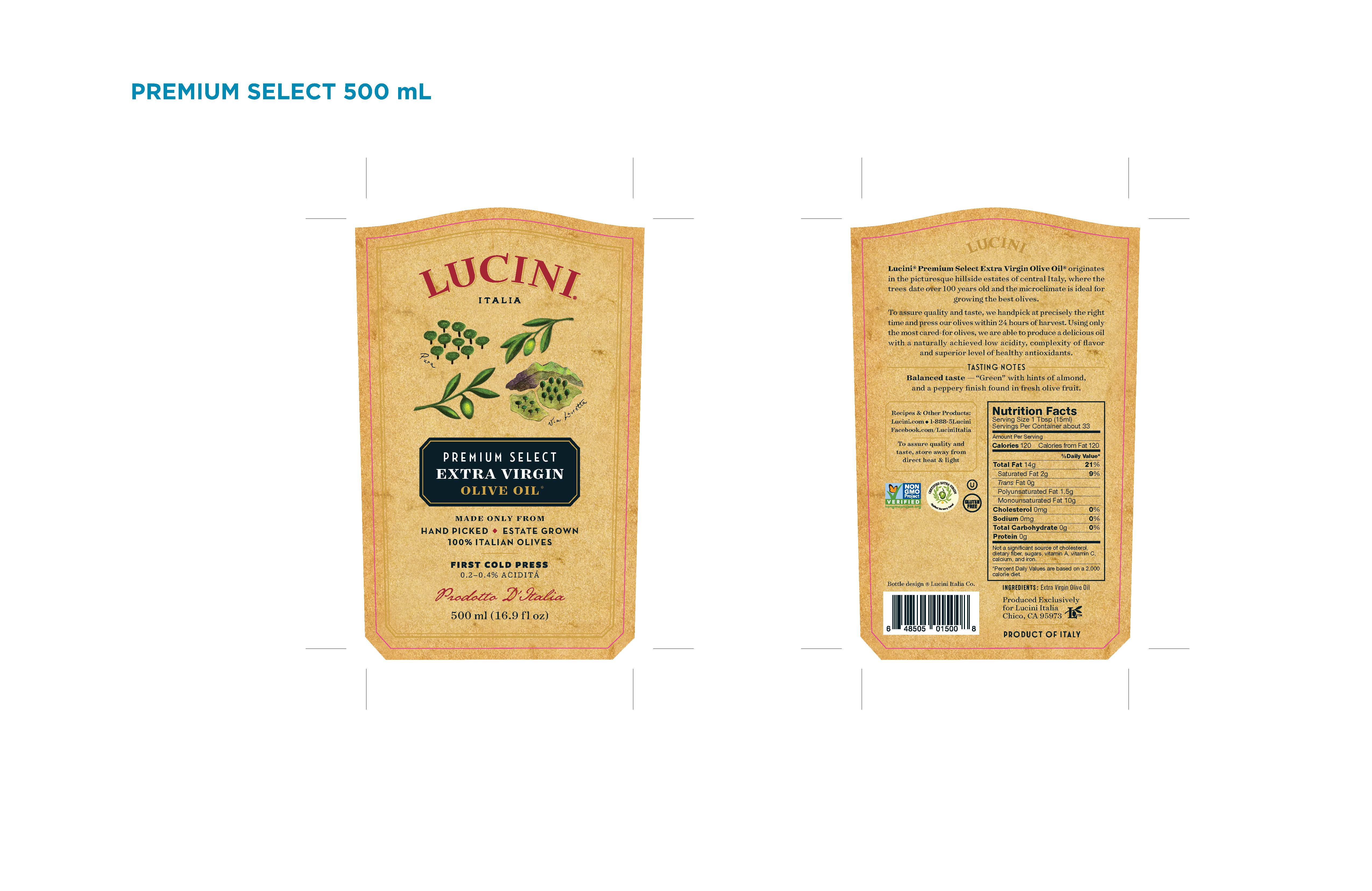 Lucini Italia Special Edition Premium Select Extra Virgin Olive Oil, 16.9 fl oz