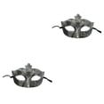 thumbnail image 3 of Jumpingount Accesorios para envolver la mitad de la cara Máscara antigua noble Mascarada Fiesta Baile Decoraciones de cumpleaños Halloween antiguo dorado plata antigua 2piezas Jumpingount CBP372939, 3 of 6
