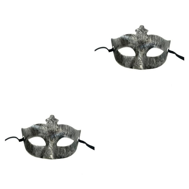 Sonducket Media cara Retro Masque Masquerade Disfraces Mardi Gras Fiesta veneciana Actuación Cumpleaños Halloween plata antigua plata antigua 2piezas Sonducket CBP372939