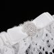thumbnail image 4 of Liga Diamante de Imitación Cinta Sáten de Muslo para Boda Blanco Plateado Sunnimix Liga nupcial de la boda, 4 of 8