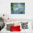 thumbnail image 4 of ONETECH  Water Lilies Floral Canvas Prints Wall Art Flowers Reproduction for Kitchen Bedroom Bathroom Home Decor Modern Classic Landscape Pictures Giclee Artwork, 4 of 4