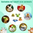thumbnail image 3 of 10PCS Mini Hamster Hat Hand Knitted Small Animals Hat with Adjustable Strap Frog Bunny Rainbow Carrot Mini Hat Tiny Cute Pet Hat for Small Animals Holiday Party Clothes Costume Accessories Photo Props, 3 of 5