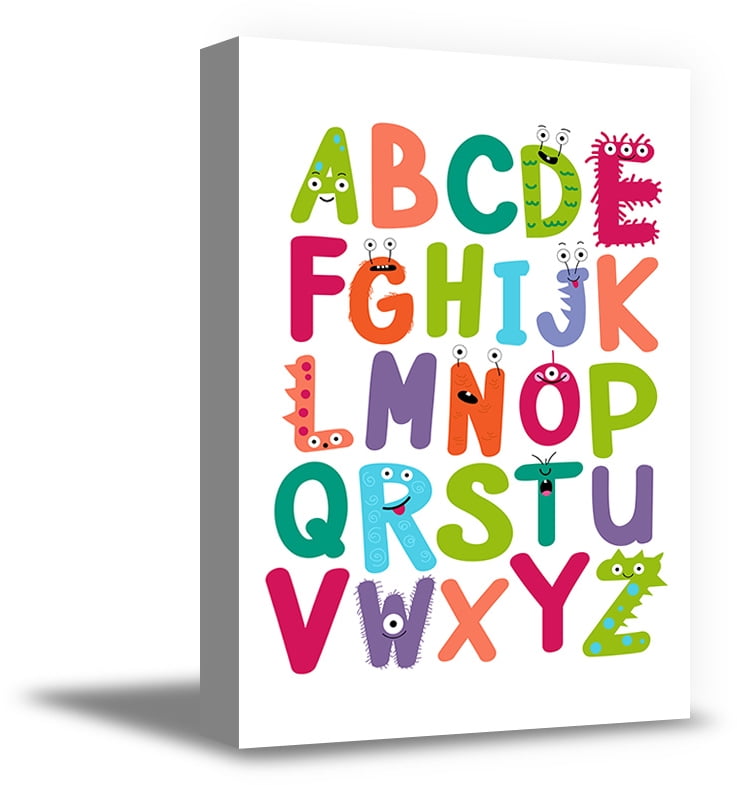Awkward Styles Alphabetical Canvas Art Alphabet Framed Picture Canvas Art Alphabet Framed Picture
