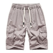cllios Sales Today Clearance Mens Cargo Shorts Big and Tall Multi Pockets Shorts Outdoor Tactical Shorts Loose Workwear Cargo Shorts