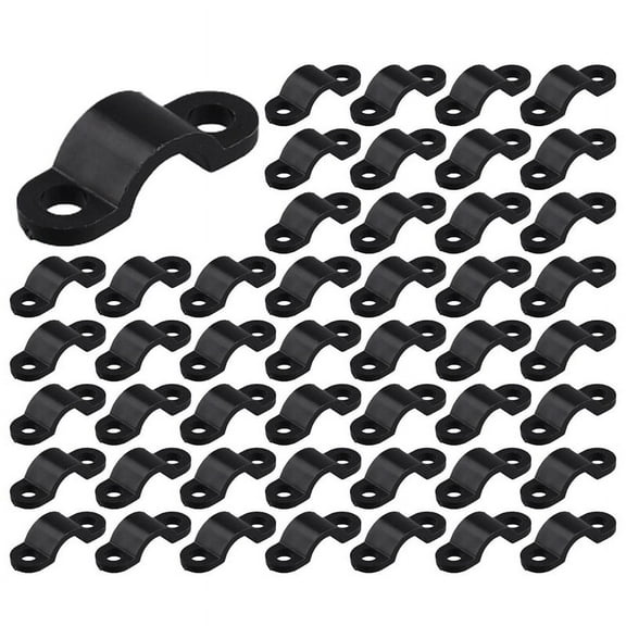 70Pcs Screws Mounted Arched Cable Clamp Clip Tie 21 x 7mm for 3mm Wire