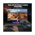 thumbnail image 4 of Mechanical Mouse Large Plug Play Plastic Ergonomic 5500 DPI Gaming Mouse for Home - Black, 4 of 5