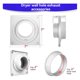 thumbnail image 5 of Placa de Pared Ventilación para Secadora con Manguera (4 Pulgadas, 8 Pies), Kit Conector Bloqueo Giratorio, 4 Pulgadas A, 5 of 5