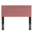 thumbnail image 4 of Tufted Headboard, Twin Size, Pink, Velvet, Mid Century Bedroom, Modern Contemporary Boutique HB35255, 4 of 9