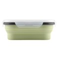 thumbnail image 3 of Fdit Food Grade Silicone Foldable Lunch Box Portable Rectangle Food Storage Container, Food Container, Folding Lunch Box, 3 of 8