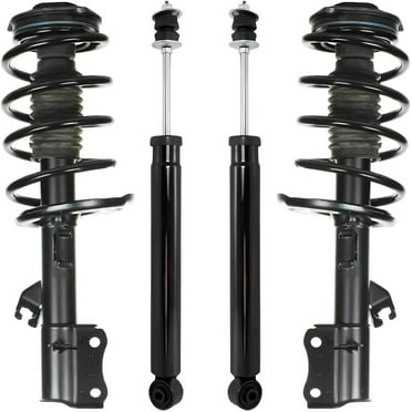 Detroit Axle - Struts Shocks for 2014-2019 Nissan Sentra Complete 2 Front Struts w/Coil Spring 2 Rear Shock Absorbers 2015 2016 2017 2018 Replacement Quick Install Ready Struts Assembly