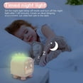 thumbnail image 2 of Reloj despertador para niños, reloj despertador digital para dormitorio de niños, lindo reloj despertador de dinosaurio, entrenador de sueño para niños, luz de despertador y luz nocturna (rosa), 2 of 5