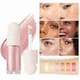 thumbnail image 2 of Liquid Highlighter, Highlighters Makeup for Long Lasting Shimmer Natural Glow, Waterproof Smooth Highlight Face Highlighters ,Silky Natural Glow Makeup Sparkly Highlighters for Face (KA02), 2 of 9
