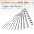 thumbnail image 4 of Uxcell 10Pcs 1mm x 355mm 304 Stainless Steel Rods, Round Metal Solid Rod Lathe Bar Stock for Industry, DIY Craft, Car, Helicopter, Airplane, 4 of 6