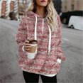 thumbnail image 1 of Pntutb Mujeres Oversize Fuzzy Fleece Sudaderas Con Bolsillos Sudaderas Athletic Sherpa Hoodies Pullover Outwear Liquidación Pntutb Pntutb-8140, 1 of 8