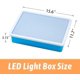 thumbnail image 3 of MARVA - Caja de luz para niños, 16 pulgadas, mesa LED brillante perfecta actividades arte y aprendizaje (azul), 3 of 6