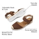 thumbnail image 2 of Sandalias mysoft para mujer, cuña baja, punta cerrada, cómodas, 2 of 6