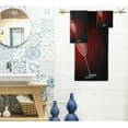 thumbnail image 2 of GZHJMY Beautiful Champagne Glass Red Rose Soft Set of 3 Towels, 1 Bath Towel+1 Hand Towel+1 Washcloth, Decorative for Bathroom, Hotel, Gym, Spa and Beach, 2 of 5