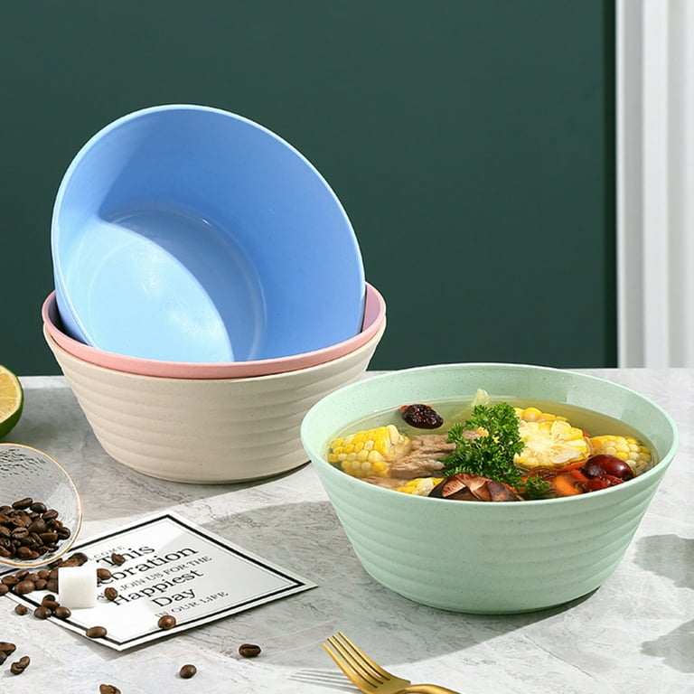 Travelwant Microwave Noodle Bowls with Lid - Large Wheat Straw Soup Mug - Dinosaur Shape Microwave & Dishwasher Safe, for Soup, Noodle, Ramen, Size