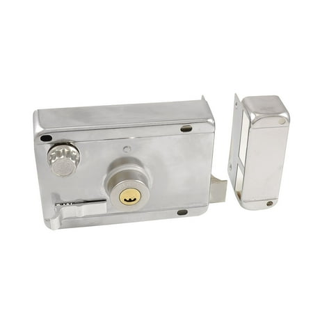 Unique Bargains Unique Bargains Room Door Silver Tone Deadbolt Safety Rim Lock + 5 Keys
