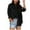 Black, variant on Coorders Womens Long Sleeve Shirts Clearance under $10， Plus Size Womens Button Down Shirt ,KhakiSize, XL