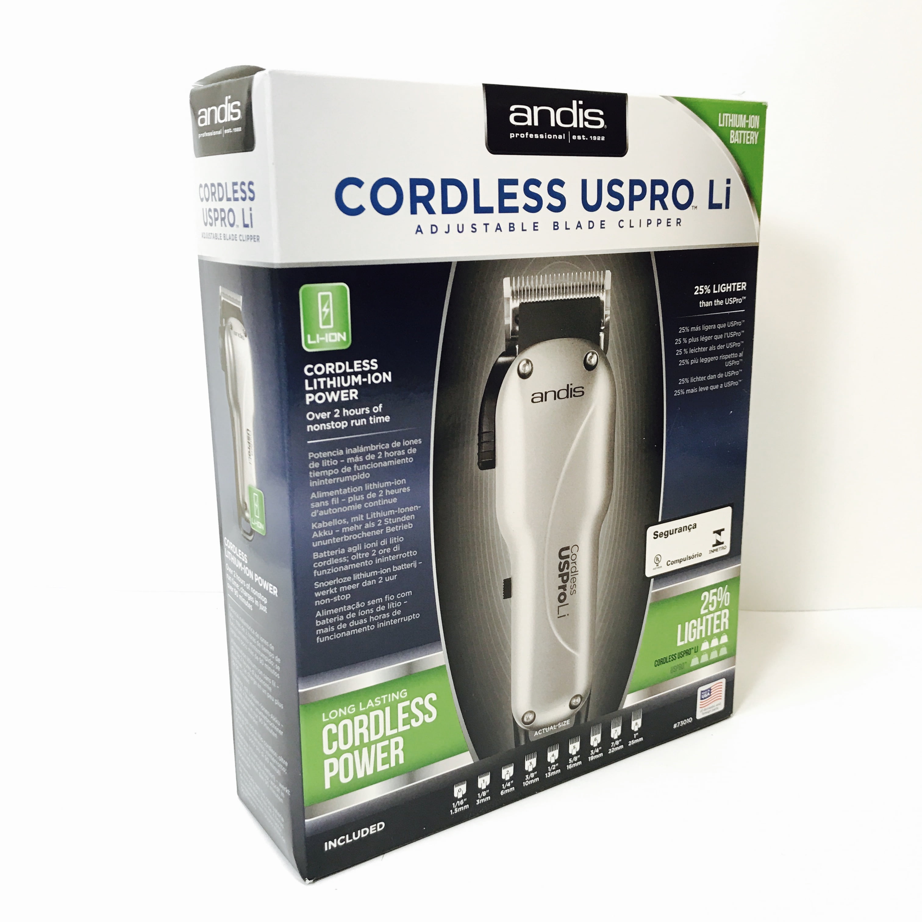andis cordless uspro lithium adjustable clipper
